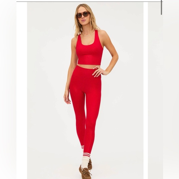 Beach Riot | Other | Beach Riot Red Activewear Set | Poshmark